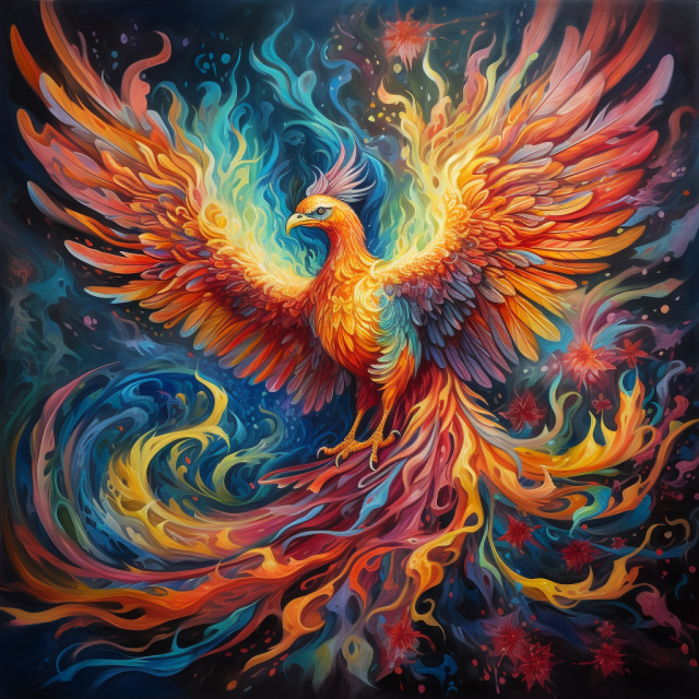Un oiseau phénix